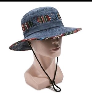 🟢$15 NWT Cotton Summer Bucket Hat